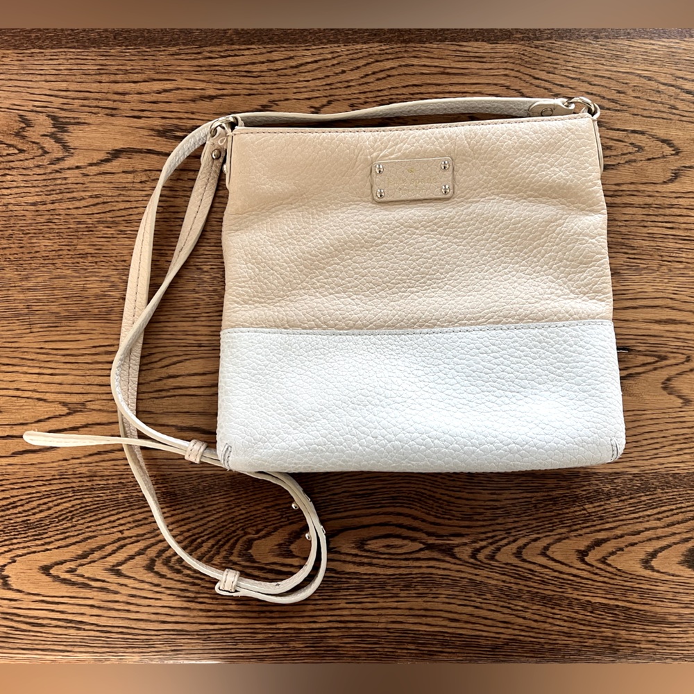 Kate Spade Cream and White Crossbody Bag